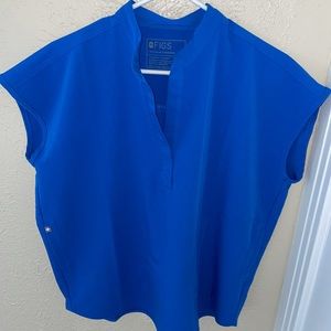 Royal blue Figs scrub top